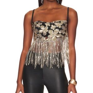 For Love and Lemons Colette Crop Top